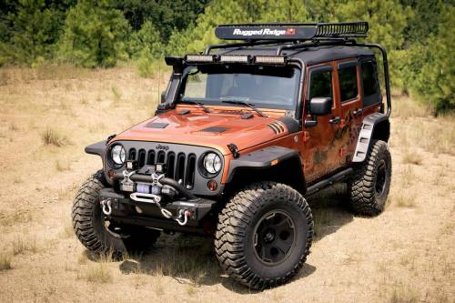 Rugged Ridge - Rugged Ridge Hurricane Flat Fender Flare Kit | 07-18 Jeep Wrangler JK - 11640.1