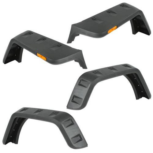 Rugged Ridge - Rugged Ridge Hurricane Fender Flare Kit US Smooth | 07-18 Jeep Wrangler JK - 11640.25