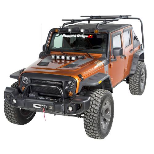 Rugged Ridge - Rugged Ridge Sherpa Roof Rack Kit | 07-18 Jeep Wrangler JKU 4 Door - 11703.22