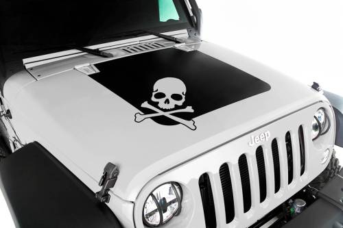 Rugged Ridge - Rugged Ridge VINYL "SKULL" HOOD DECAL | 07-18 JEEP WRANGLER - 12300.13