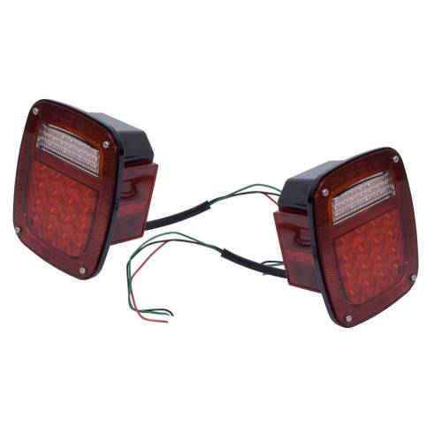 Rugged Ridge - Rugged Ridge Tail Light Kit LED | 76-06 Jeep CJ/Wrangler - 12403.85