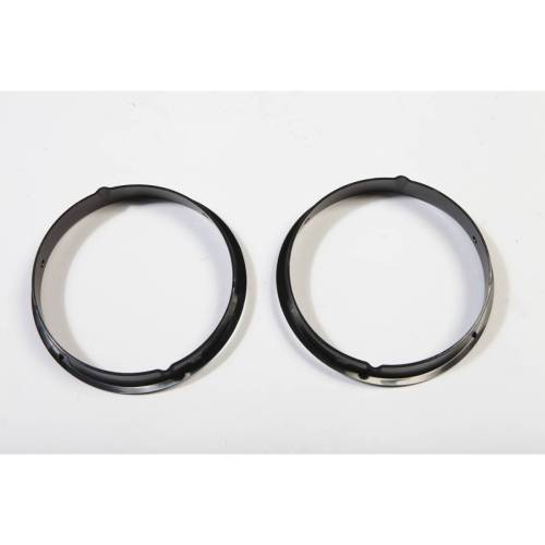 Rugged Ridge - Rugged Ridge Headlight Bezel Kit Black | 97-06 Jeep Wrangler TJ - 12419.23