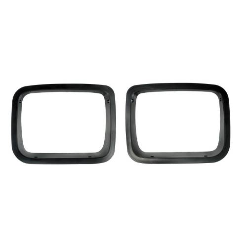 Rugged Ridge - Rugged Ridge Headlight Bezel Kit Black | 87-95 Jeep Wrangler YJ - 12419.24