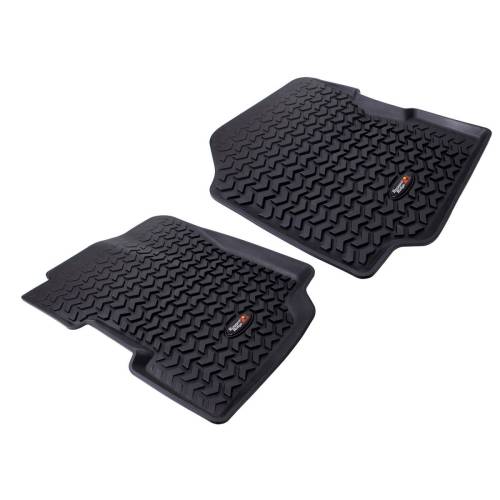 Rugged Ridge - Rugged Ridge All Terrain Floor Liner Front Pair Black | 76-95 CJ5/CJ7/CJ8/Wrangler - 12920.21