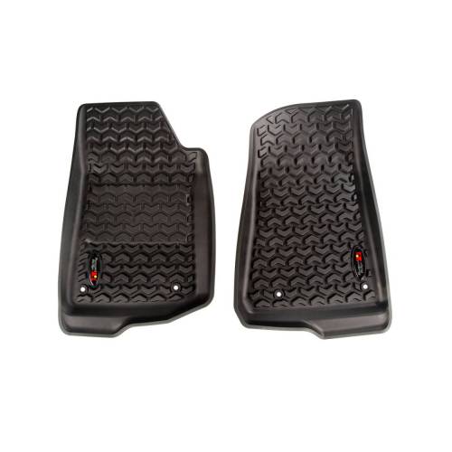 Rugged Ridge - Rugged Ridge Floor Liner Front | Black 2018-2020 Jeep Wrangler 2020 Gladiator JL / JT - 12920.36