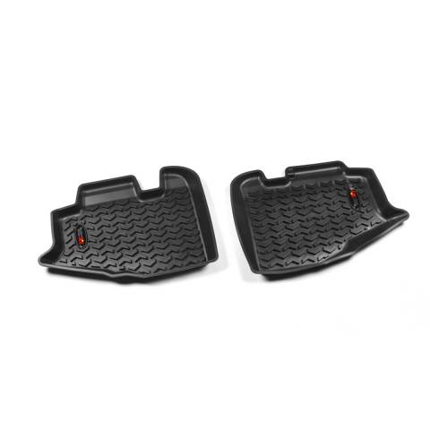 Rugged Ridge - Rugged Ridge All Terrain Floor Liner Rear Pair Black | 97-06 Jeep Wrangler TJ/LJ - 12950.1