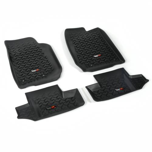 Rugged Ridge - Rugged Ridge All Terrain Floor Liner Kit Black | 07-18 Jeep Wrangler JK 2 Door - 12987.03