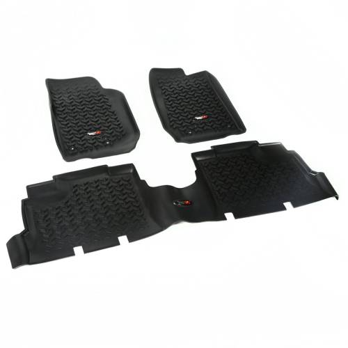 Rugged Ridge - Rugged Ridge All Terrain Floor Liner Kit Black | 07-18 Jeep Wrangler JK 4 Door - 12987.04