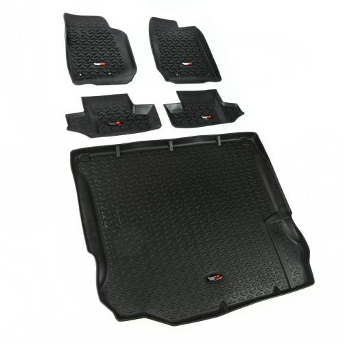 Rugged Ridge - Rugged Ridge All Terrain Floor Liner Set Black | 11-18 Jeep Wrangler JK 2 Door - 12988.03