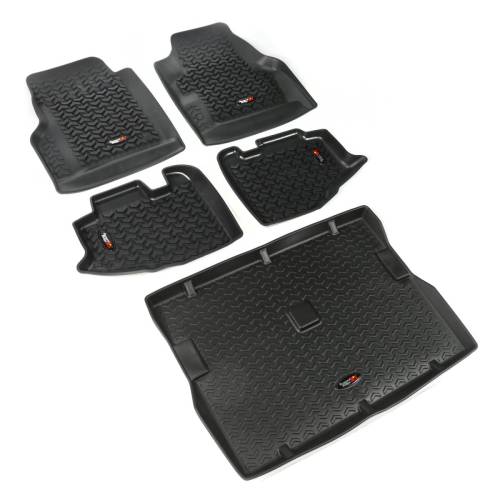 Rugged Ridge - Rugged Ridge All Terrain Floor Liner Set Black | 97-06 Jeep Wrangler TJ - 12988.1