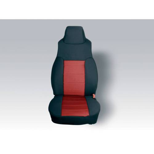 Rugged Ridge - Rugged Ridge Neoprene seat cover Rugged Ridge fronts (pair) red 97-02 Wrangler - 13210.53