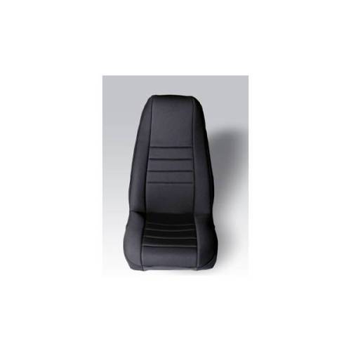 Rugged Ridge - Rugged Ridge Neoprene seat cover Rugged Ridge fronts (pair) black 76-90 Wrangler - 13212.01