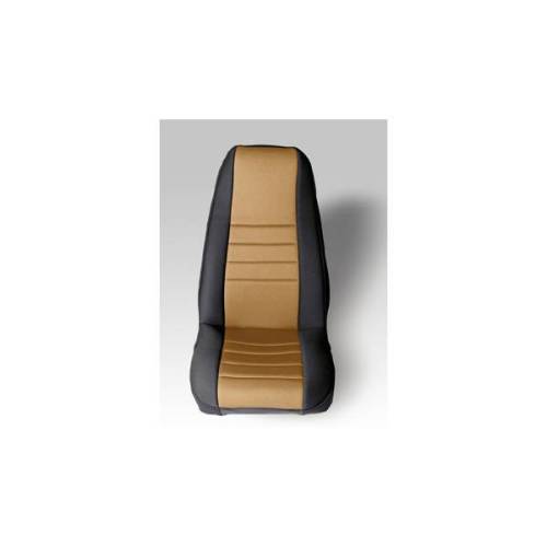 Rugged Ridge - Rugged Ridge Neoprene seat cover Rugged Ridge fronts (pair) tan 76-90 Wrangler - 13212.04