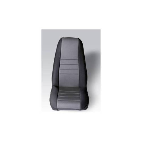 Rugged Ridge - Rugged Ridge Neoprene seat cover Rugged Ridge fronts (pair) gray 76-90 Wrangler - 13212.09