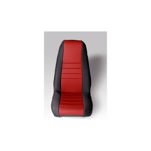 Rugged Ridge - Rugged Ridge Neoprene seat cover Rugged Ridge fronts (pair) red 76-90 Wrangler - 13212.53