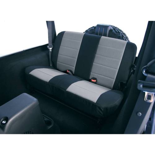 Rugged Ridge - Rugged Ridge Neoprene seat cover Rugged Ridge rear gray 97-02 Wrangler - 13261.09