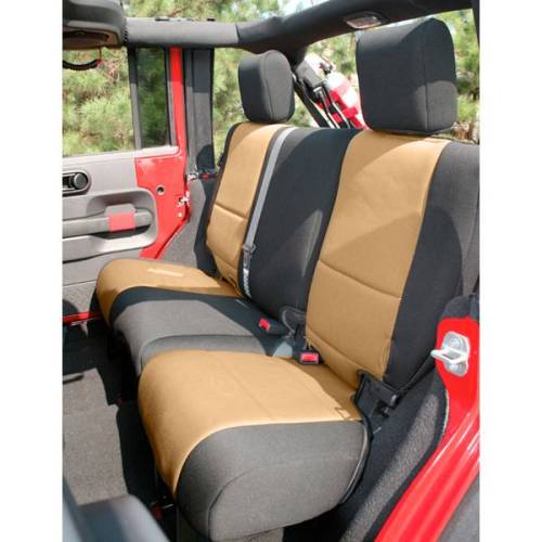 Rugged Ridge - Rugged Ridge Seat Cover Rear Neoprene | 07-18 Jeep Wrangler JKU - 13264.04