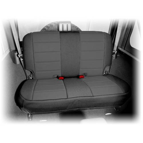 Rugged Ridge - Rugged Ridge Seat Cover Rear Neoprene Black | 07-18 Jeep Wrangler JK - 13265.01