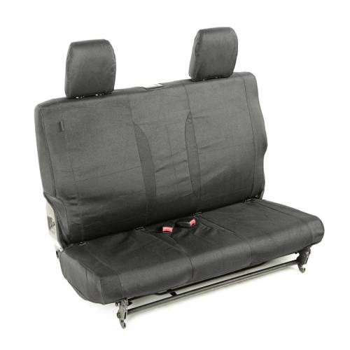 Rugged Ridge - Rugged Ridge Elite Ballistic Seat Cover Rear Black | 11-18 Wrangler JK 2 Door - 13266.03