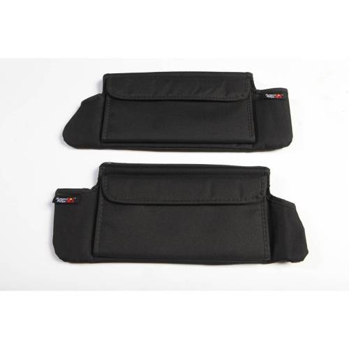 Rugged Ridge - Rugged Ridge Sun Visor Organizer Kit Black | 07-09 Jeep Wrangler JK - 13305.07