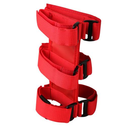 Rugged Ridge - Rugged Ridge Fire Extinguisher Holder Sport Bar Mounted Red | 55-21 CJ/Wrangler - 13305.2