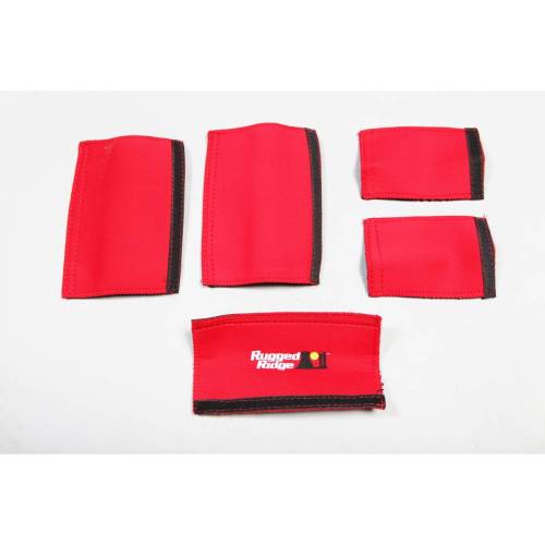 Rugged Ridge - Rugged Ridge Grab Handle Kit Red | 07-10 Jeep Wrangler JKU - 13305.55