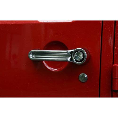 Rugged Ridge - Rugged Ridge Door Handle Cover Kit Chrome | 07-18 Jeep Wrangler JK - 13311.11