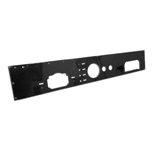 Rugged Ridge - Rugged Ridge Dash Panel Pre-Cut Holes Black | 76-86 Jeep CJ - 13320.11