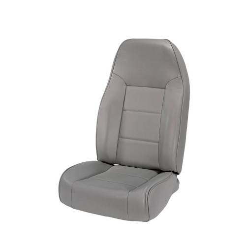 Rugged Ridge - Rugged Ridge Seat High-Back Front No-Recline Gray | 76-02 Jeep CJ/Wrangler YJ/TJ - 13401.09