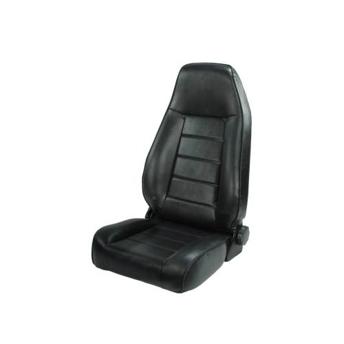 Rugged Ridge - Rugged Ridge Seat High-Back Front Reclinable Black | 76-02 CJ/Wrangler YJ/TJ - 13402.01