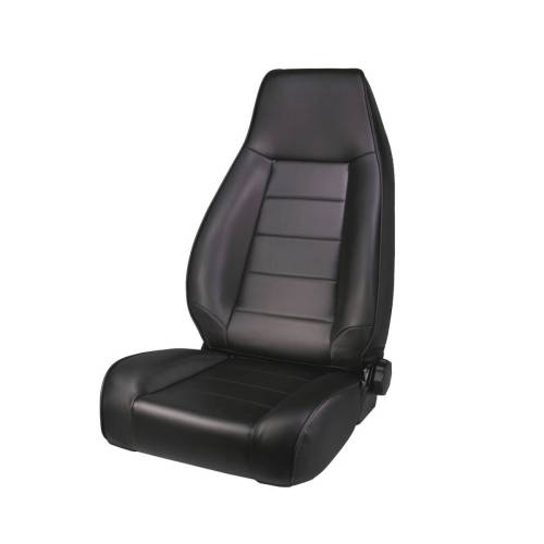 Rugged Ridge - Rugged Ridge Seat High-Back Front Reclinable Black Denim | 76-02 CJ/Wrangler - 13402.15