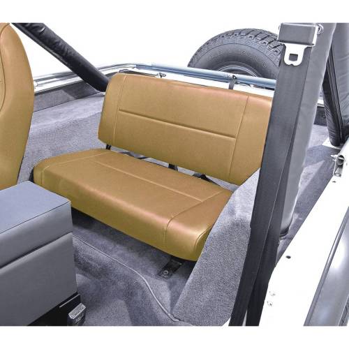 Rugged Ridge - Rugged Ridge Seat Rear Fixed Tan | 55-95 Jeep CJ/Wrangler YJ - 13461.04