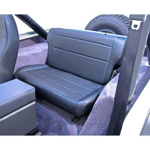 Rugged Ridge - Rugged Ridge Seat Rear Fold/Tumble Black | 76-95 Jeep CJ/Wrangler YJ - 13462.01