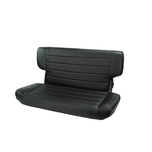 Rugged Ridge - Rugged Ridge Seat Rear Fold/Tumble Black Denim | 97-02 Jeep Wrangler TJ - 13463.15