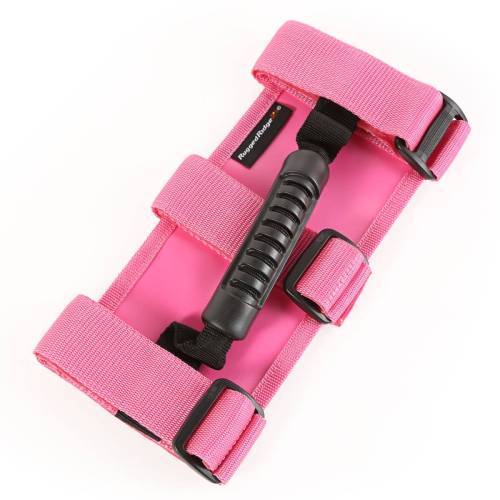 Rugged Ridge - Rugged Ridge Ultimate Grab Handle Kit Pink | 55-21 Jeep CJ/Wrangler / 20-21 Gladiator - 13505.01