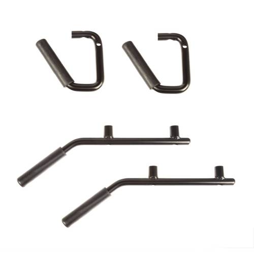 Rugged Ridge - Rugged Ridge Metal Grab Handles Steel F/R Set 07-18 Wrangler JK - 13505.4