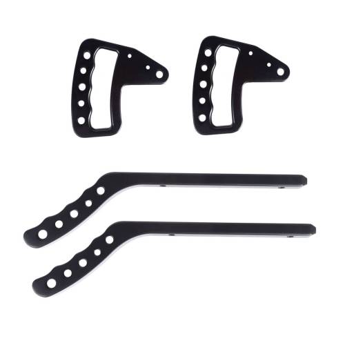 Rugged Ridge - Rugged Ridge Metal Grab Handles Aluminum F/R Set 07-18 Wrangler JK - 13505.5