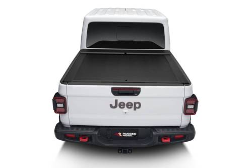 Rugged Ridge - Rugged Ridge Armis Retractable Locking Bed Covr W/Trail Rails | 20-21 Jeep Gladiator JT - 13550.31