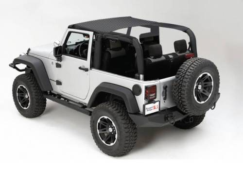 Rugged Ridge - Rugged Ridge BLACK MESH SUMMER BRIEF TOP | 10-18 JEEP WRANGLER JK - 13579.12