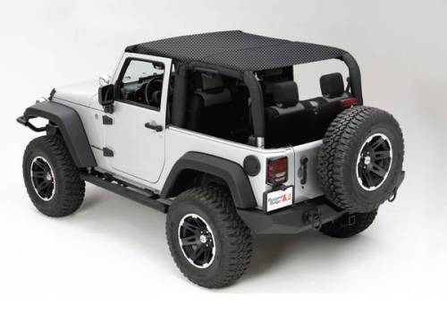 Rugged Ridge - Rugged Ridge Island Top Mesh Black | 10-18 Jeep Wrangler JKU 4 Door - 13579.13