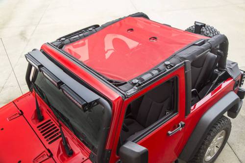 Rugged Ridge - Rugged Ridge Eclipse Sun Shade Red | 07-18 Jeep Wrangler JK 2 Door - 13579.26