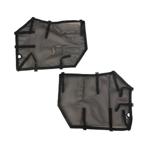 Rugged Ridge - Rugged Ridge Fortis Tube Door Covers Front Set Black | 07-18 Jeep Wrangler JK - 13579.56