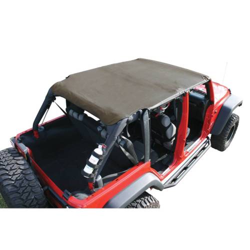 Rugged Ridge - Rugged Ridge Island Pocket Topper Khaki | 07-09 Jeep Wrangler JKU - 13589.36