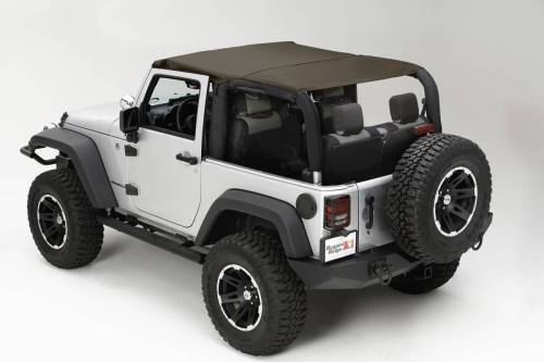 Rugged Ridge - Rugged Ridge Pocket Brief Top Diamond Khaki | 10-18 Jeep Wrangler JK - 13590.36