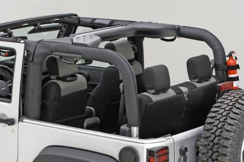 Rugged Ridge - Rugged Ridge BLACK POLYESTER ROLL BAR COVER 07-18 JEEP WRANGLER JKS - 13613.02