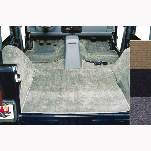 Rugged Ridge - Rugged Ridge Deluxe Carpet Kit Gray | 76-95 Jeep CJ/Wrangler YJ - 13690.09