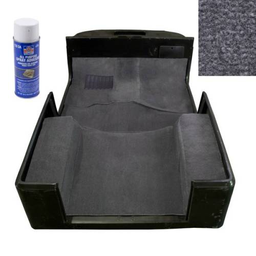 Rugged Ridge - Rugged Ridge Deluxe Carpet Kit with Adhesive Gray | 97-06 Jeep Wrangler TJ - 13696.09