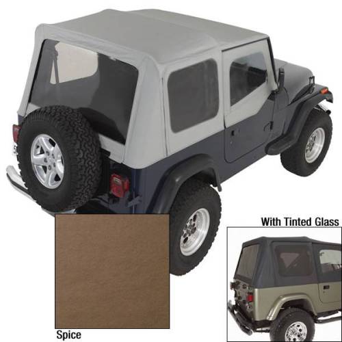 Rugged Ridge - Rugged Ridge Soft Top Door Skins Spice Tinted Windows | 88-95 Jeep Wrangler YJ - 13702.37