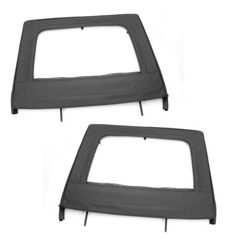 Rugged Ridge - Rugged Ridge Door Kit Rear Upper Black | 07-18 Jeep Wrangler JKU - 13712.15