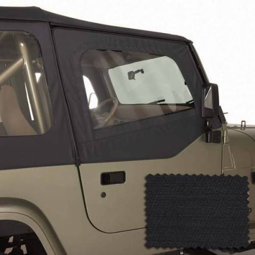 Rugged Ridge - Rugged Ridge Door Kit Upper Black Diamond | 88-95 Jeep Wrangler YJ - 13713.35